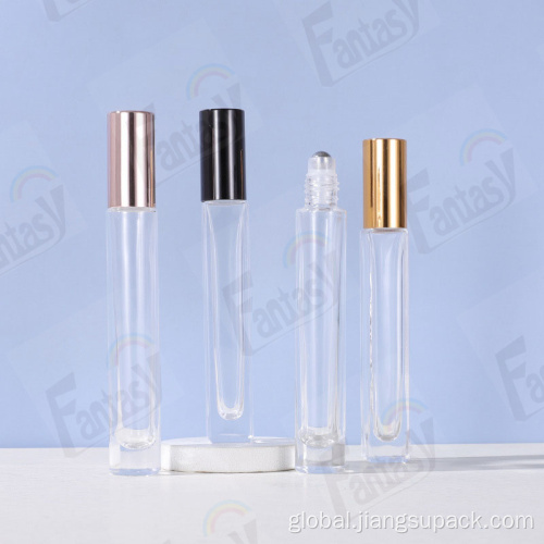 Glass Perfume Bottles 10ml Gold Glass Perfume Bottle With Roller Ball Manufactory